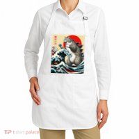Catzilla Cat Japanese Art Funny Cat Gifts Apron