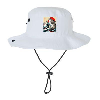 Catzilla Cat Japanese Art Funny Cat Gifts Bucket Hat