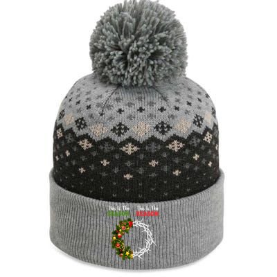 Christian Christmas Jesus Is The Reason For The Season Gift The Baniff Cuffed Pom Beanie