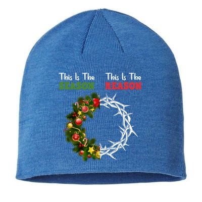 Christian Christmas Jesus Is The Reason For The Season Gift Sustainable Beanie