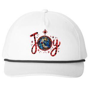 Christian Christmas Joy Jesus Nativity Scene Faith Family Snapback Five-Panel Rope Hat