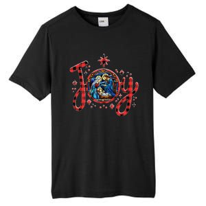 Christian Christmas Joy Jesus Nativity Scene Faith Family Tall Fusion ChromaSoft Performance T-Shirt