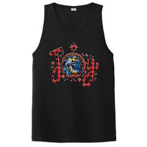 Christian Christmas Joy Jesus Nativity Scene Faith Family PosiCharge Competitor Tank