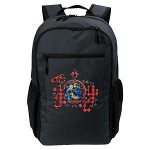 Christian Christmas Joy Jesus Nativity Scene Faith Family Daily Commute Backpack