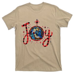 Christian Christmas Joy Jesus Nativity Scene Faith Family T-Shirt