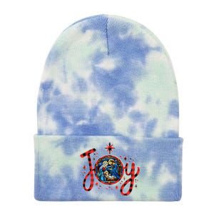 Christian Christmas Joy Jesus Nativity Scene Faith Family Tie Dye 12in Knit Beanie