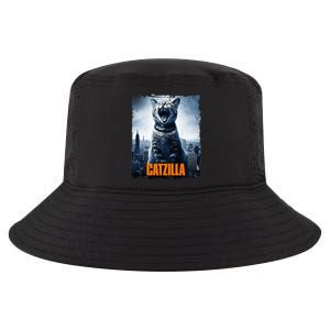 Catzilla Cat Japanese Art Funny Cat Cool Comfort Performance Bucket Hat