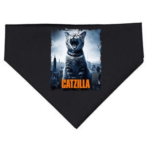 Catzilla Cat Japanese Art Funny Cat USA-Made Doggie Bandana