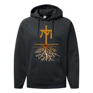 Christianity Cross Jesus Christ Devotee Jesus Christ Performance Fleece Hoodie