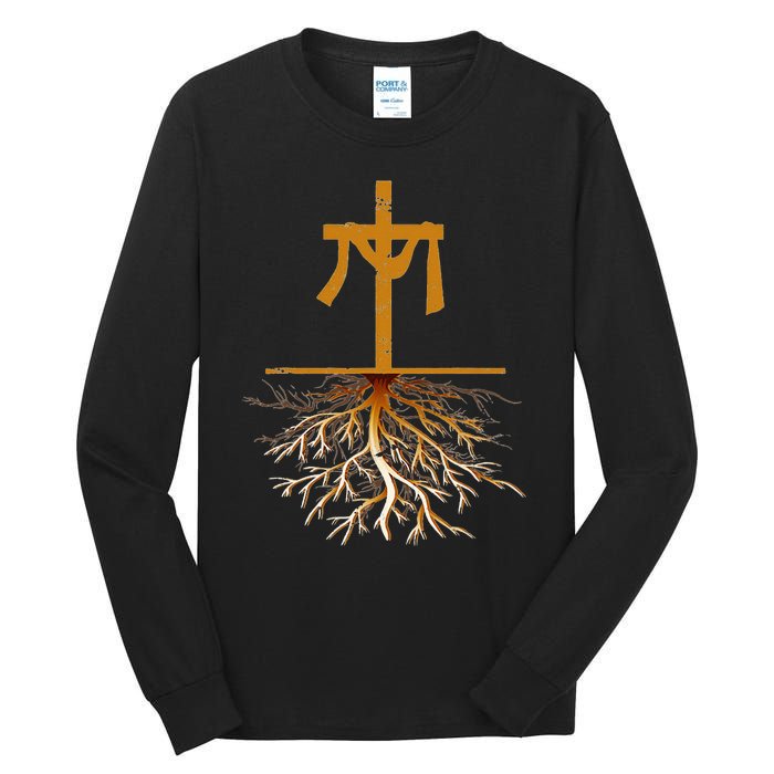 Christianity Cross Jesus Christ Devotee Jesus Christ Tall Long Sleeve T-Shirt