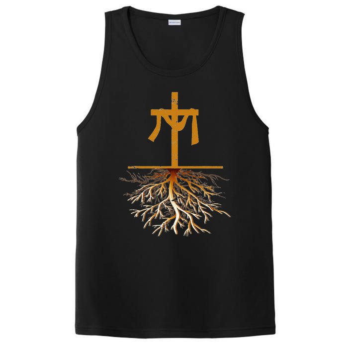 Christianity Cross Jesus Christ Devotee Jesus Christ PosiCharge Competitor Tank