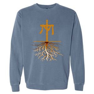 Christianity Cross Jesus Christ Devotee Jesus Christ Garment-Dyed Sweatshirt