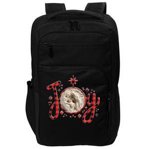 Christian Christmas Joy Jesus Nativity Scene Faith Family Impact Tech Backpack