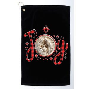 Christian Christmas Joy Jesus Nativity Scene Faith Family Platinum Collection Golf Towel