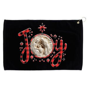 Christian Christmas Joy Jesus Nativity Scene Faith Family Grommeted Golf Towel