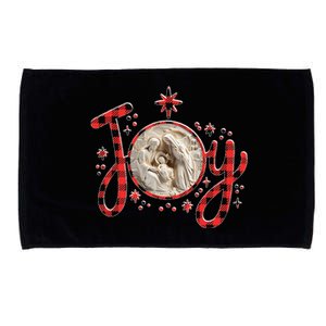 Christian Christmas Joy Jesus Nativity Scene Faith Family Microfiber Hand Towel