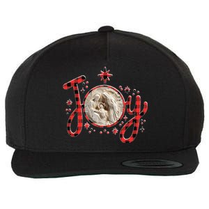 Christian Christmas Joy Jesus Nativity Scene Faith Family Wool Snapback Cap