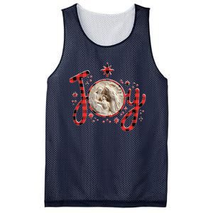 Christian Christmas Joy Jesus Nativity Scene Faith Family Mesh Reversible Basketball Jersey Tank