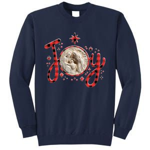 Christian Christmas Joy Jesus Nativity Scene Faith Family Tall Sweatshirt