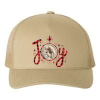 Christian Christmas Joy Jesus Nativity Scene Faith Family Yupoong Adult 5-Panel Trucker Hat