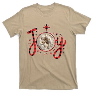 Christian Christmas Joy Jesus Nativity Scene Faith Family T-Shirt