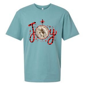 Christian Christmas Joy Jesus Nativity Scene Faith Family Sueded Cloud Jersey T-Shirt