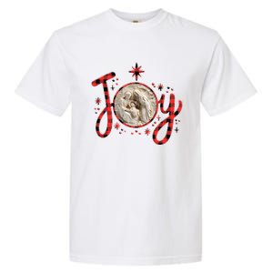 Christian Christmas Joy Jesus Nativity Scene Faith Family Garment-Dyed Heavyweight T-Shirt