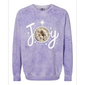 Christian Christmas Joy Jesus Nativity Scene Faith Family Colorblast Crewneck Sweatshirt