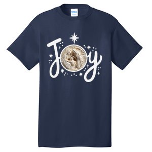 Christian Christmas Joy Jesus Nativity Scene Faith Family Tall T-Shirt