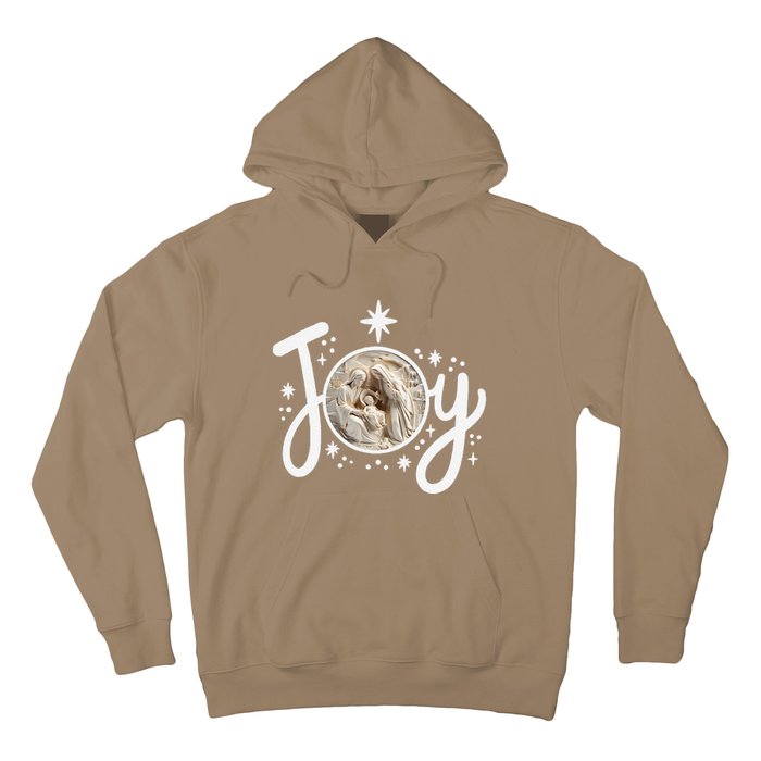 Christian Christmas Joy Jesus Nativity Scene Faith Family Hoodie