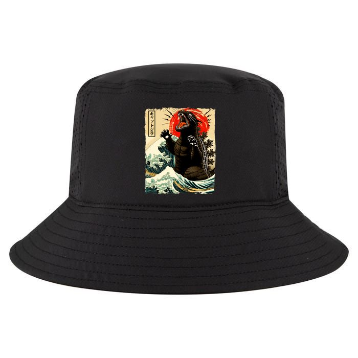 Catzilla Cat Japanese Art Funny Cat Cool Comfort Performance Bucket Hat