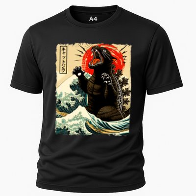 Catzilla Cat Japanese Art Funny Cat Performance Shirt