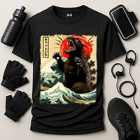 Catzilla Cat Japanese Art Funny Cat Performance Shirt