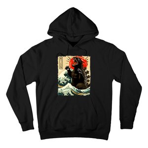 Catzilla Cat Japanese Art Funny Cat Hoodie