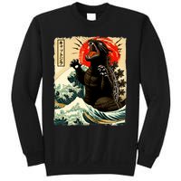 Catzilla Cat Japanese Art Funny Cat Sweatshirt