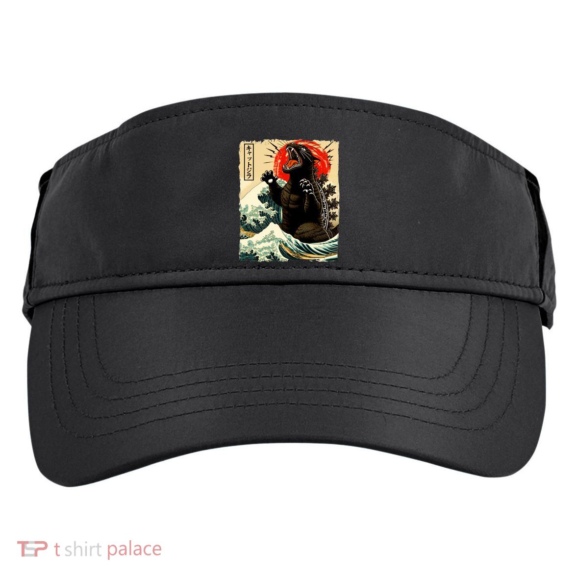 Catzilla Cat Japanese Art Funny Cat Adult Drive Performance Visor