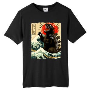 Catzilla Cat Japanese Art Funny Cat Tall Fusion ChromaSoft Performance T-Shirt