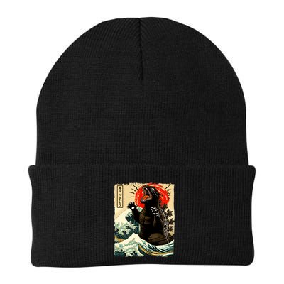 Catzilla Cat Japanese Art Funny Cat Beanie