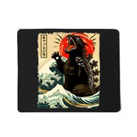 Catzilla Cat Japanese Art Funny Cat Mousepad