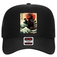 Catzilla Cat Japanese Art Funny Cat Trucker Hat