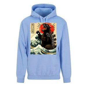 Catzilla Cat Japanese Art Funny Cat Unisex Surf Hoodie