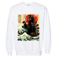 Catzilla Cat Japanese Art Funny Cat Garment-Dyed Sweatshirt