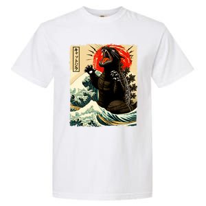 Catzilla Cat Japanese Art Funny Cat Garment-Dyed Heavyweight T-Shirt