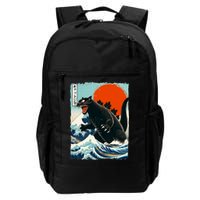 Catzilla Cat Japanese Art Cat Gift Backpack