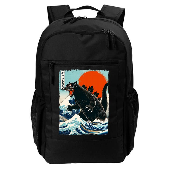 Catzilla Cat Japanese Art Cat Gift Backpack
