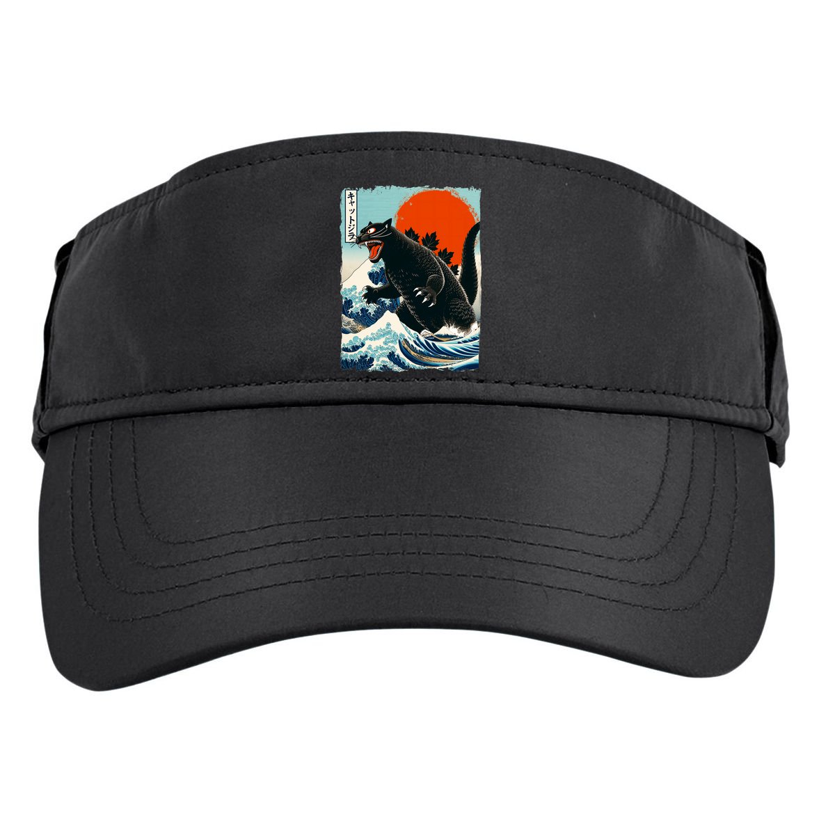 Catzilla Cat Japanese Art Cat Gift Adult Drive Performance Visor