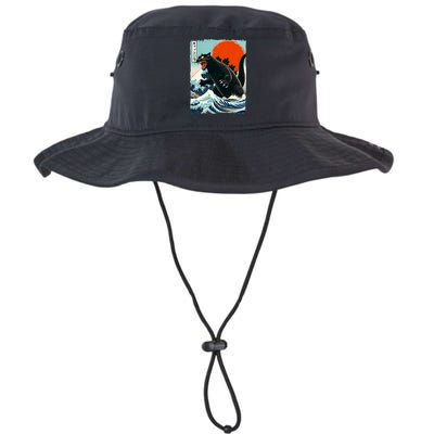 Catzilla Cat Japanese Art Cat Gift Bucket Hat