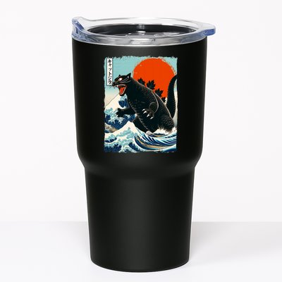 Catzilla Cat Japanese Art Cat Gift Tumbler