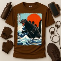 Catzilla Cat Japanese Art Cat Gift Performance Shirt