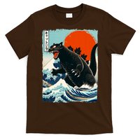 Catzilla Cat Japanese Art Cat Gift T-Shirt